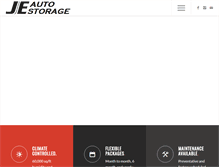 Tablet Screenshot of jeautostorage.com